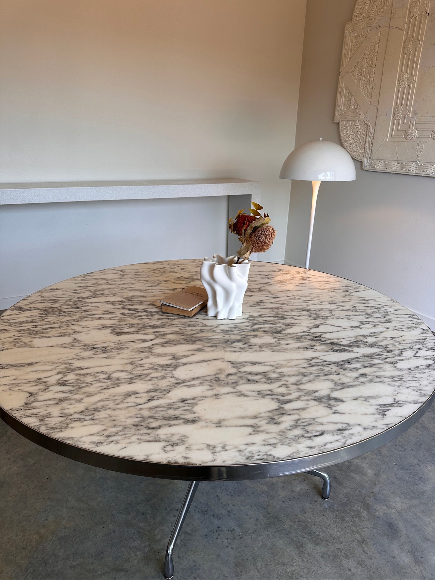 Vintage Eames Marble Dining Table