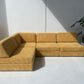 Yellow Corduroy Modular Sofa