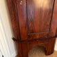 Antique Flambe Mahogany Corner Cabinet