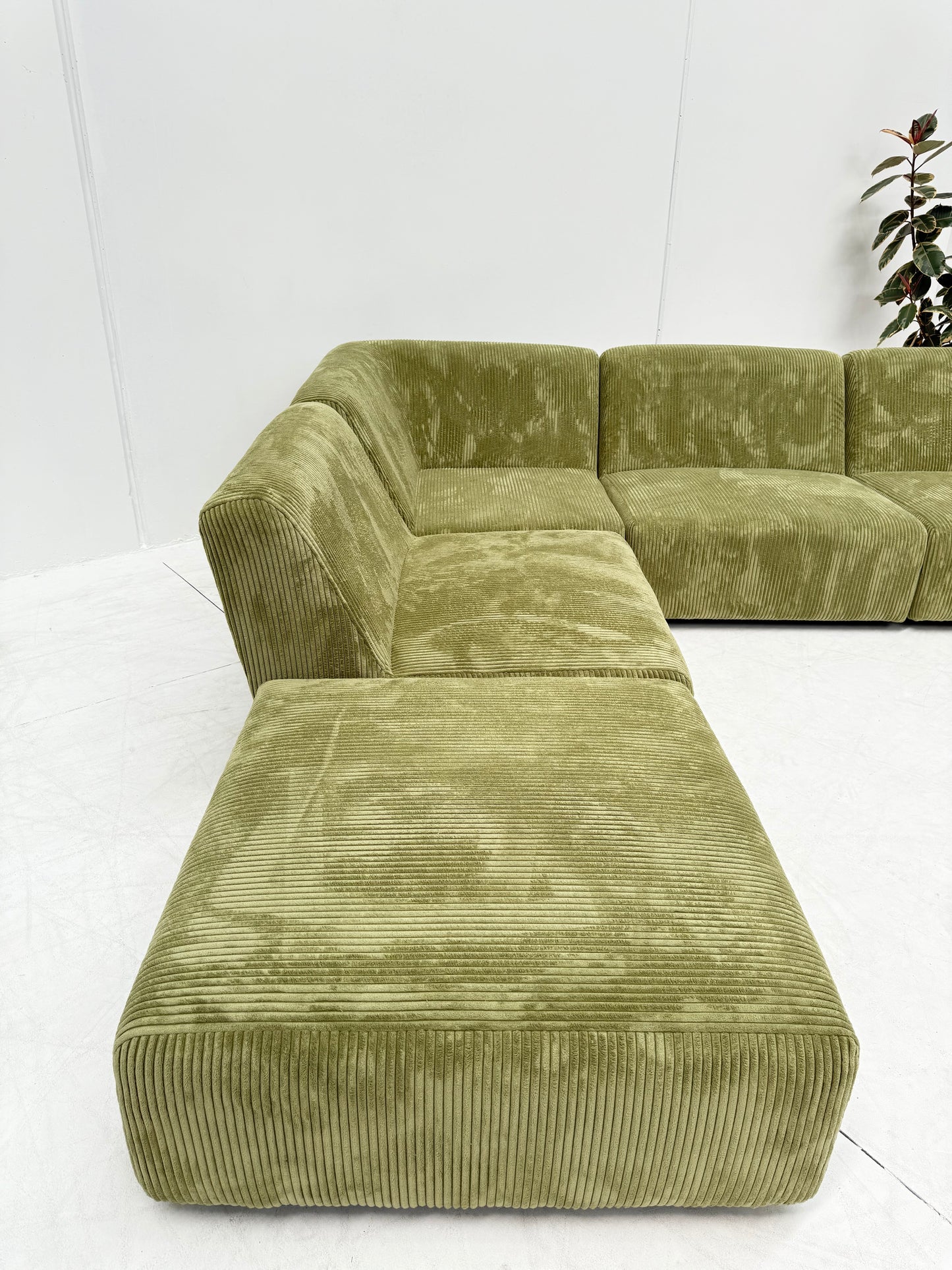 Large Green Modular Sofa