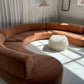 Bespoke Blush Velvet Curved Modular Sofa