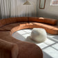 Bespoke Blush Velvet Curved Modular Sofa