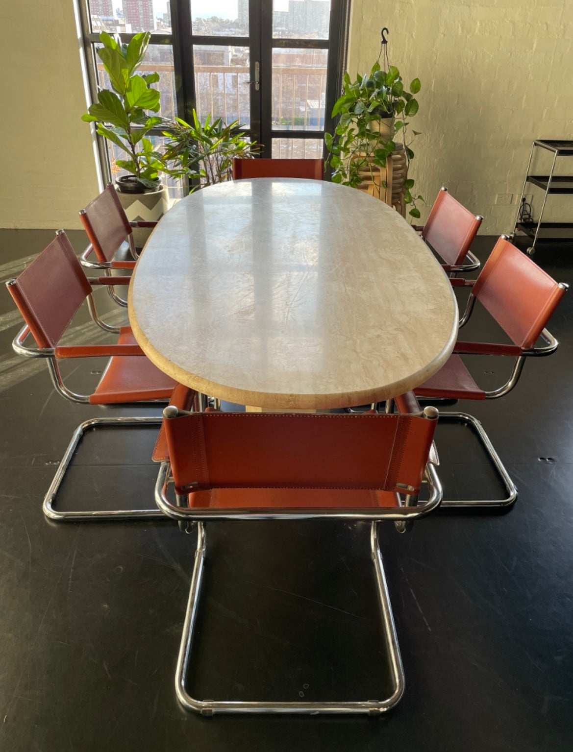 Travertine Dining Table