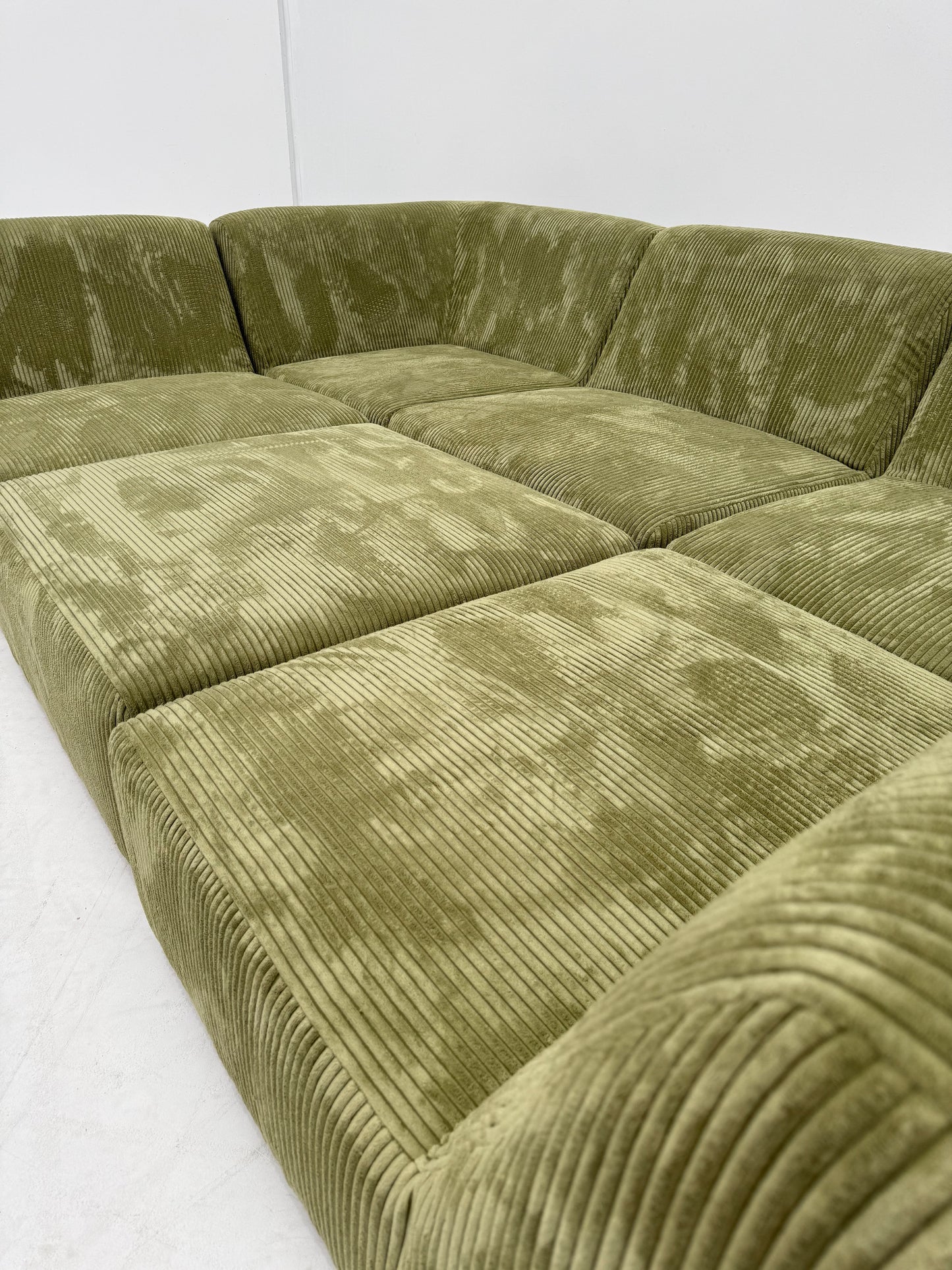 Large Green Modular Sofa