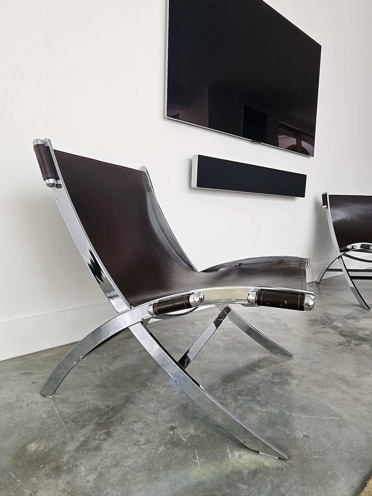 Post Modern Scissor Chair by Paul Tuttle - Two Available