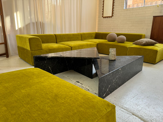 Bespoke Chartruese Block Modular Sofa Set