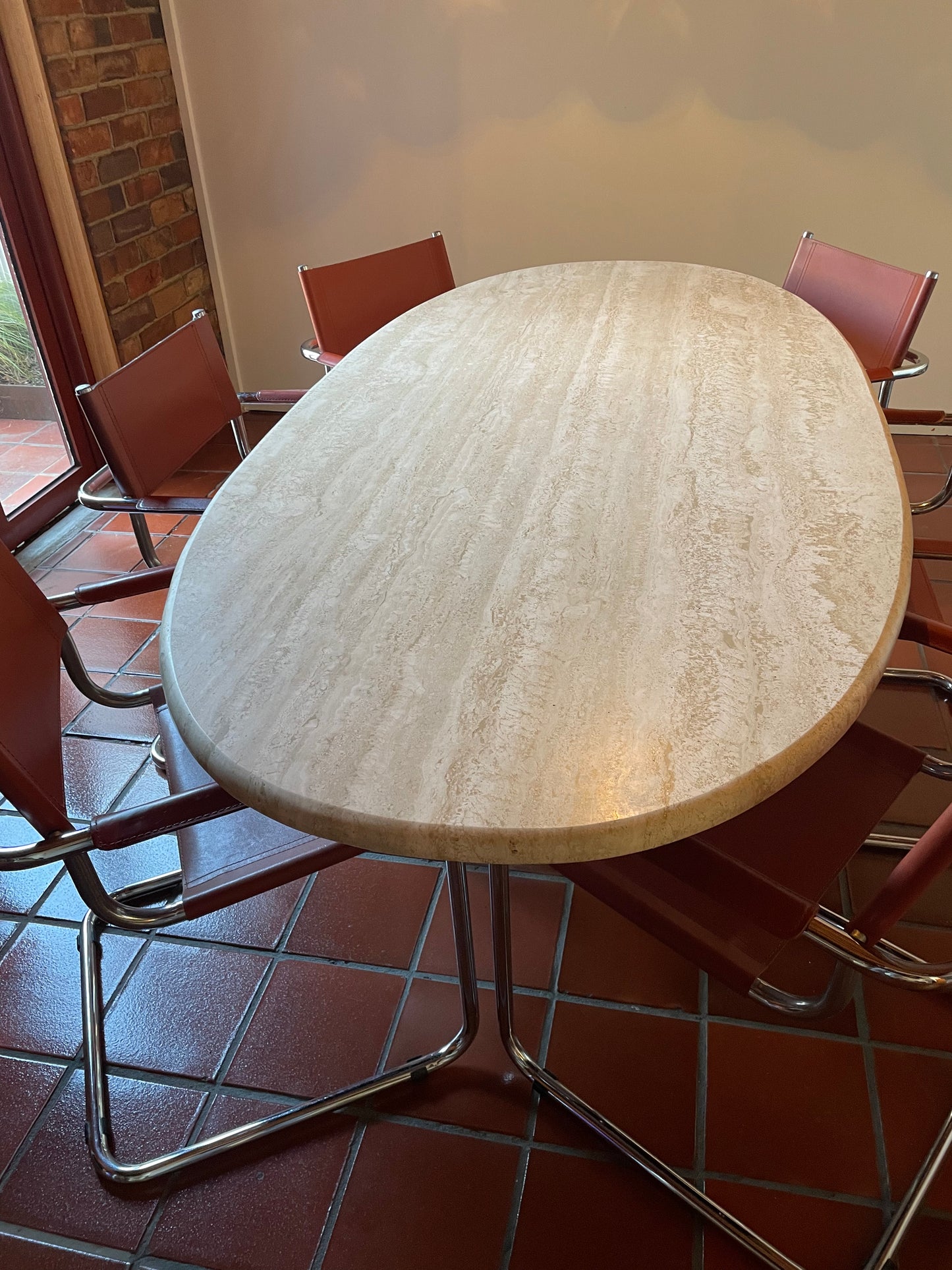 Travertine Dining Table