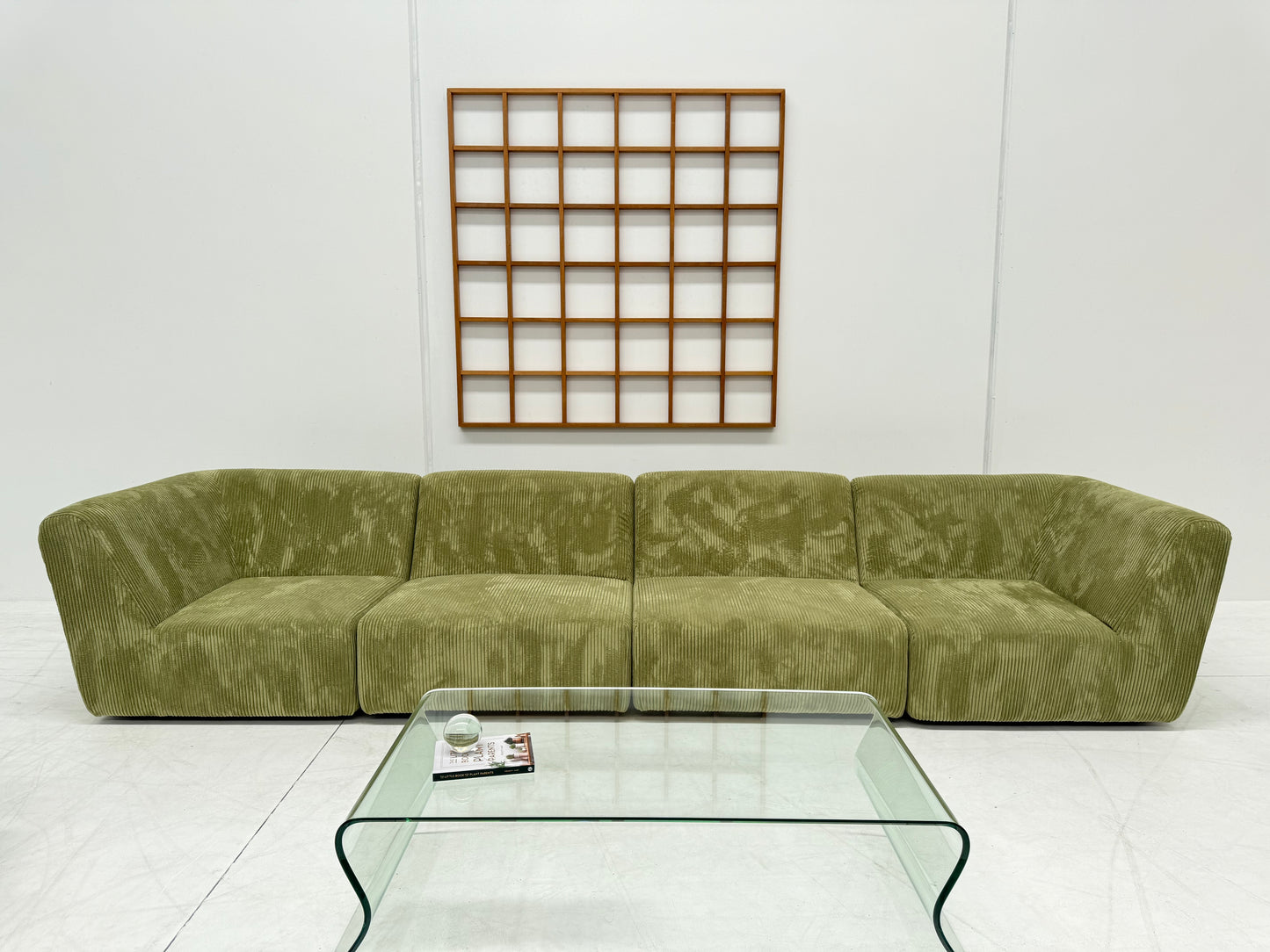 Large Green Modular Sofa