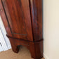 Antique Flambe Mahogany Corner Cabinet