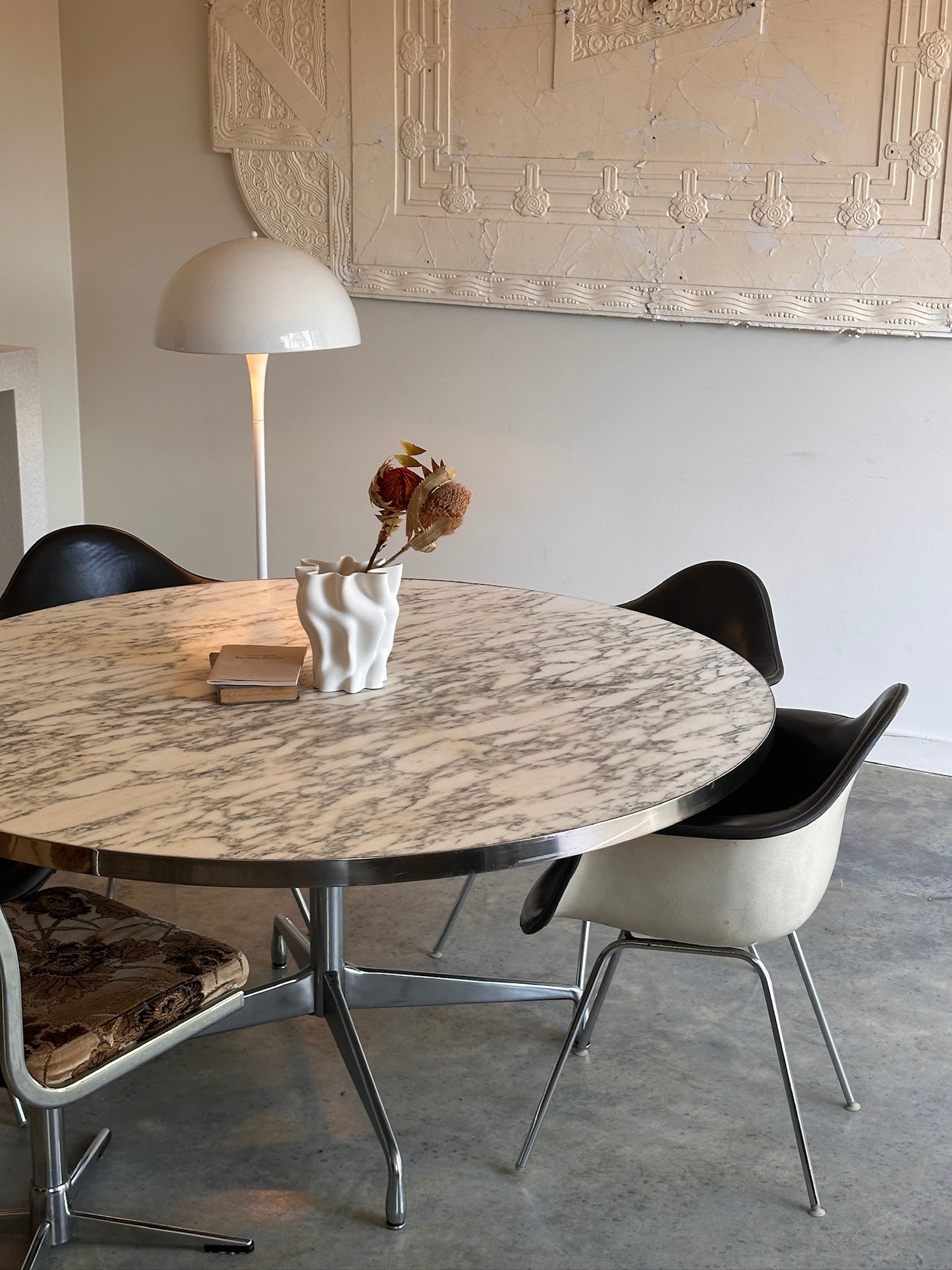 Vintage Eames Marble Dining Table