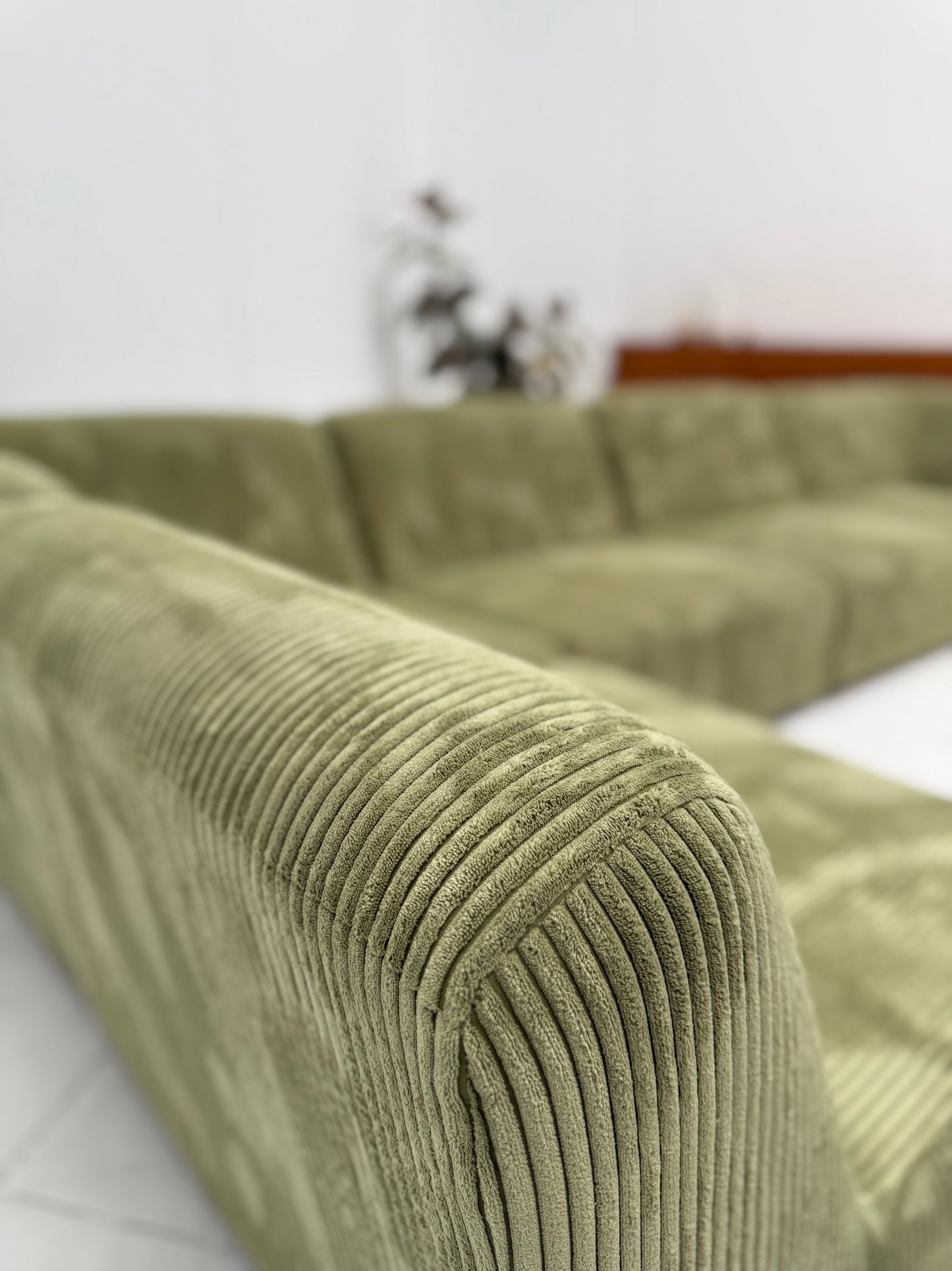 Large Green Modular Sofa