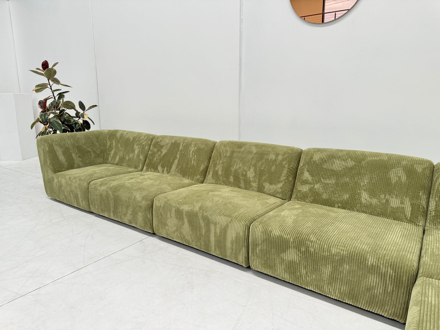 Large Green Modular Sofa