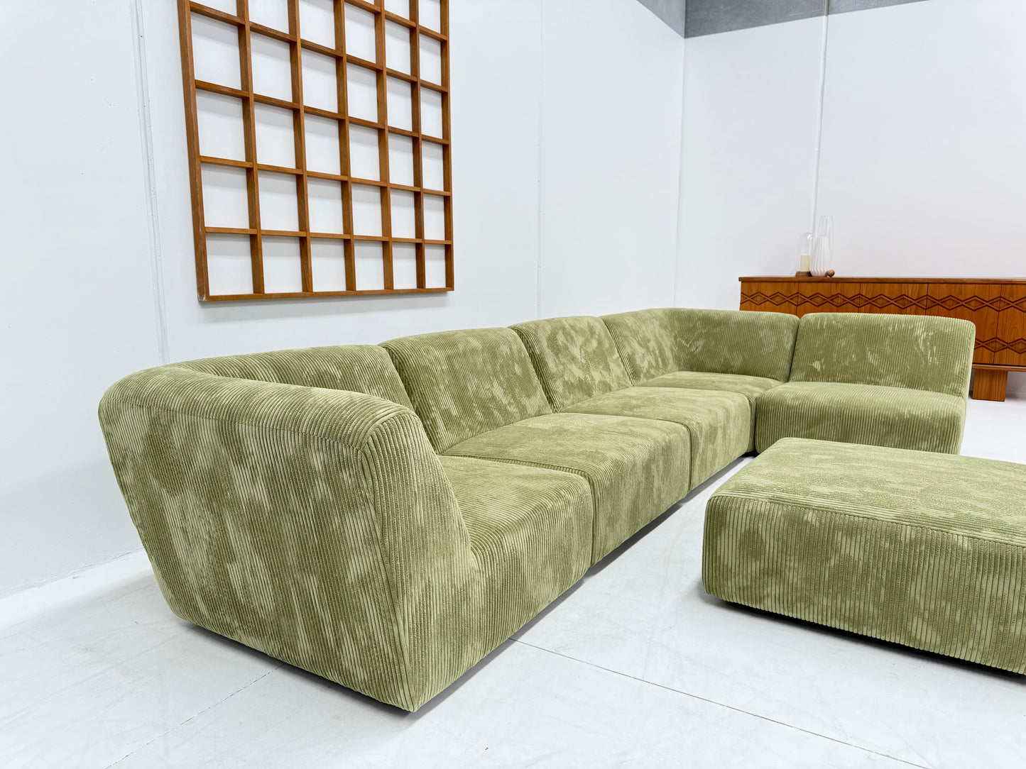 Large Green Modular Sofa