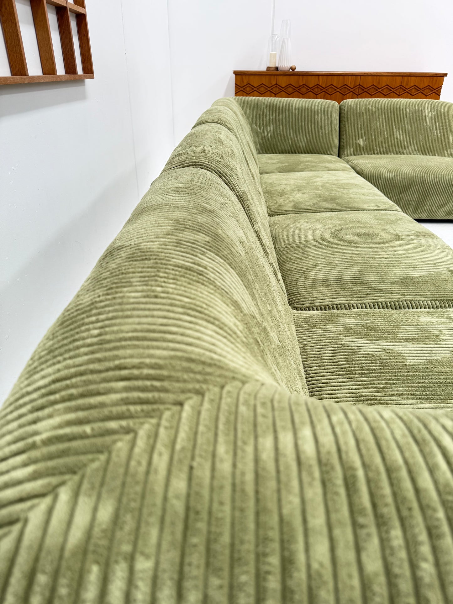 Large Green Modular Sofa