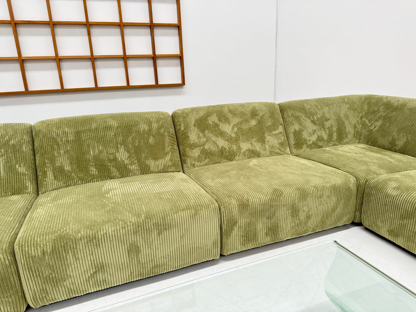 Large Green Modular Sofa