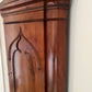 Antique Flambe Mahogany Corner Cabinet