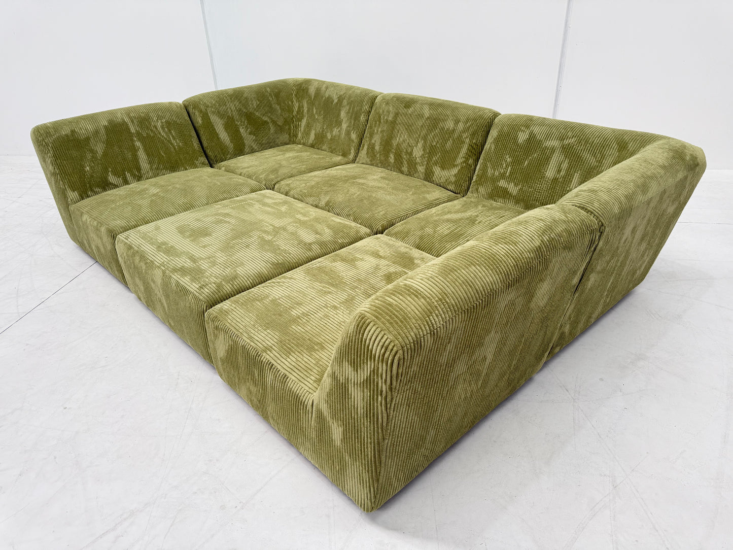 Large Green Modular Sofa