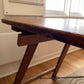 Vintage timber trestle table