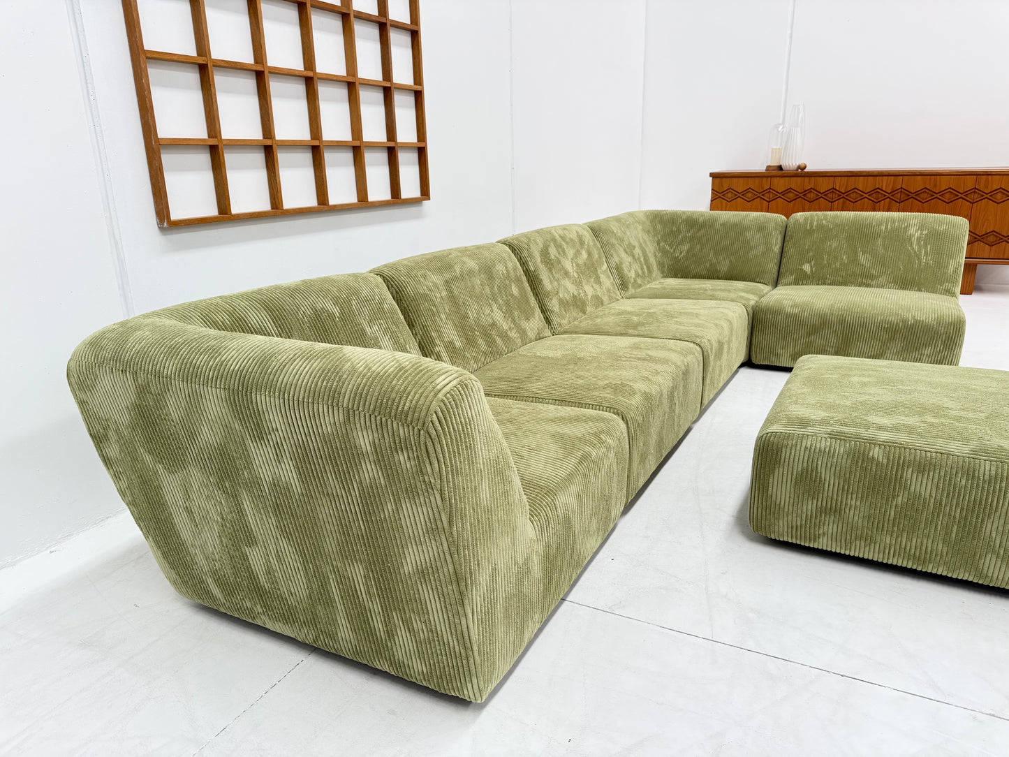 Large Green Modular Sofa