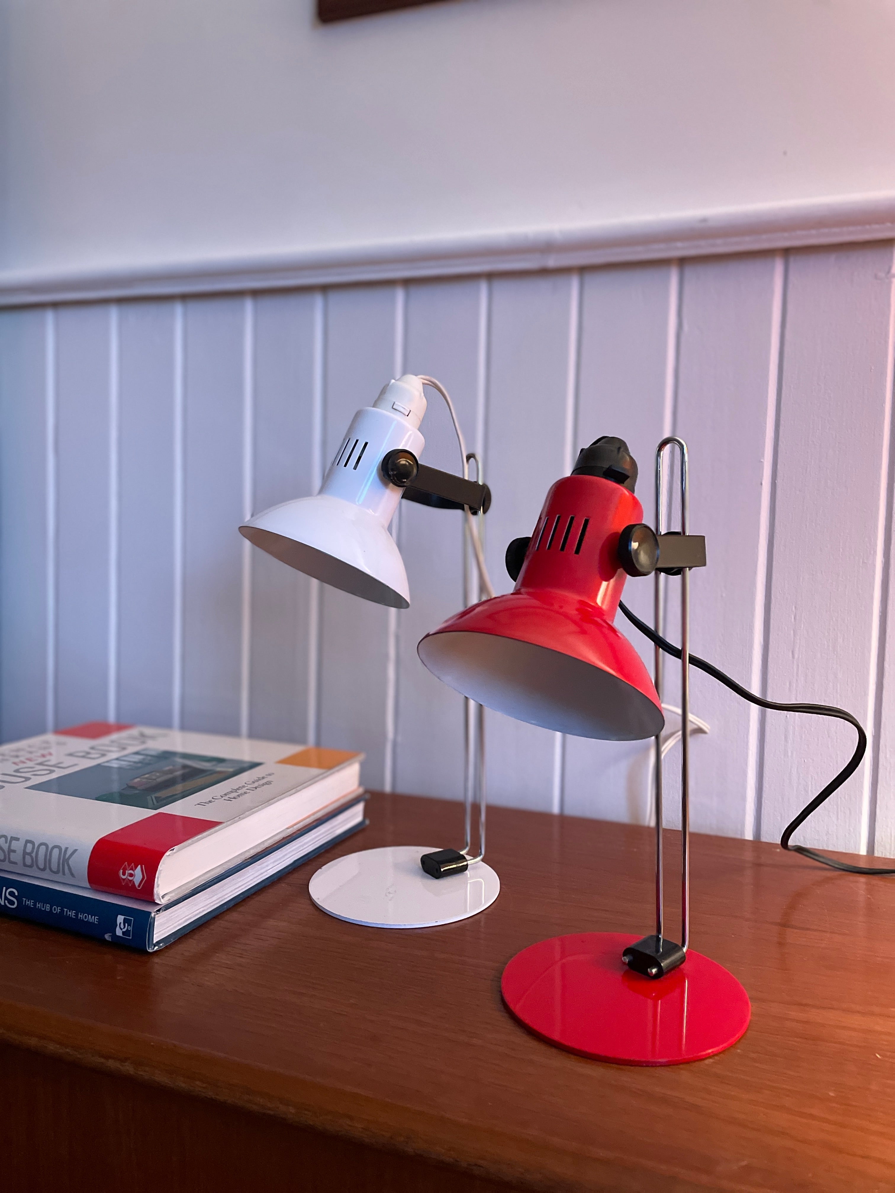 Vintage office store desk lamps