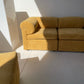 Yellow Corduroy Modular Sofa