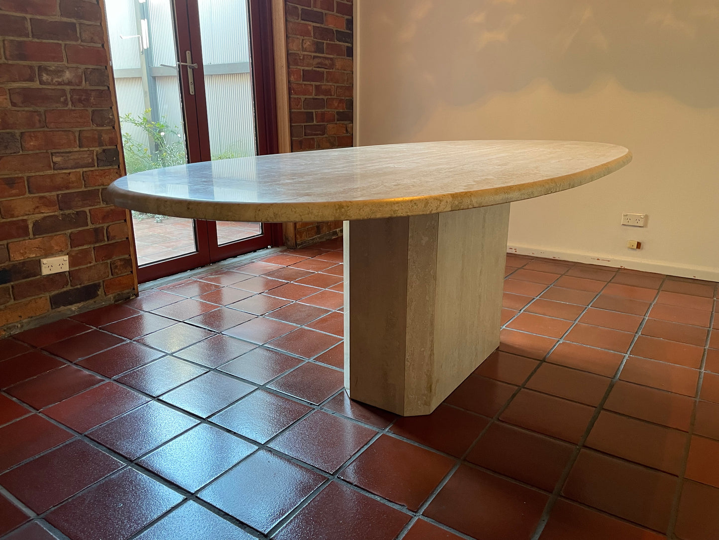 Travertine Dining Table