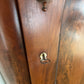 Antique Flambe Mahogany Corner Cabinet