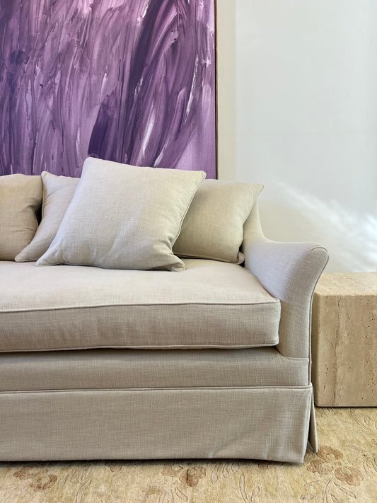 Custom Made Linen Sofa