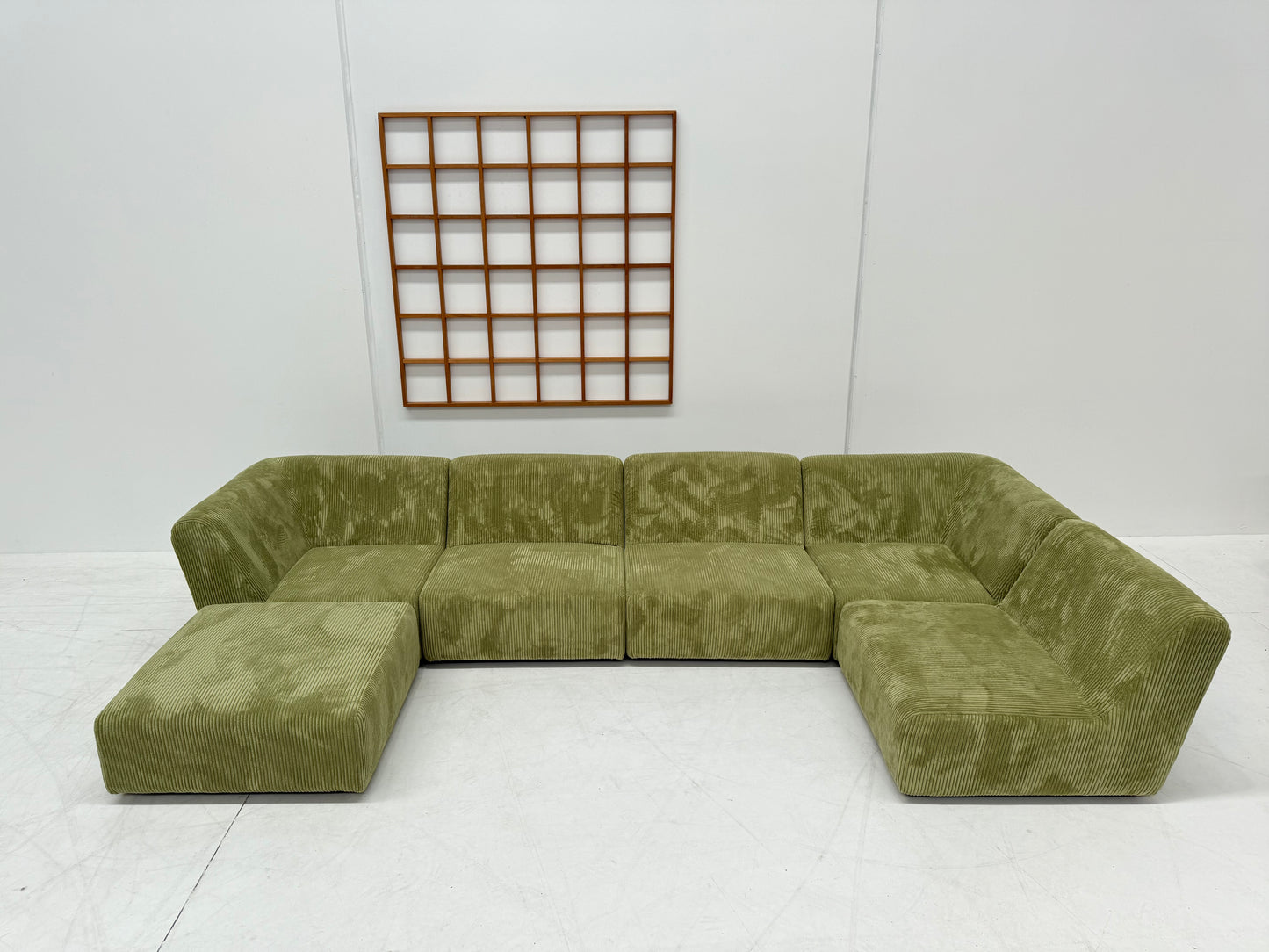 Large Green Modular Sofa