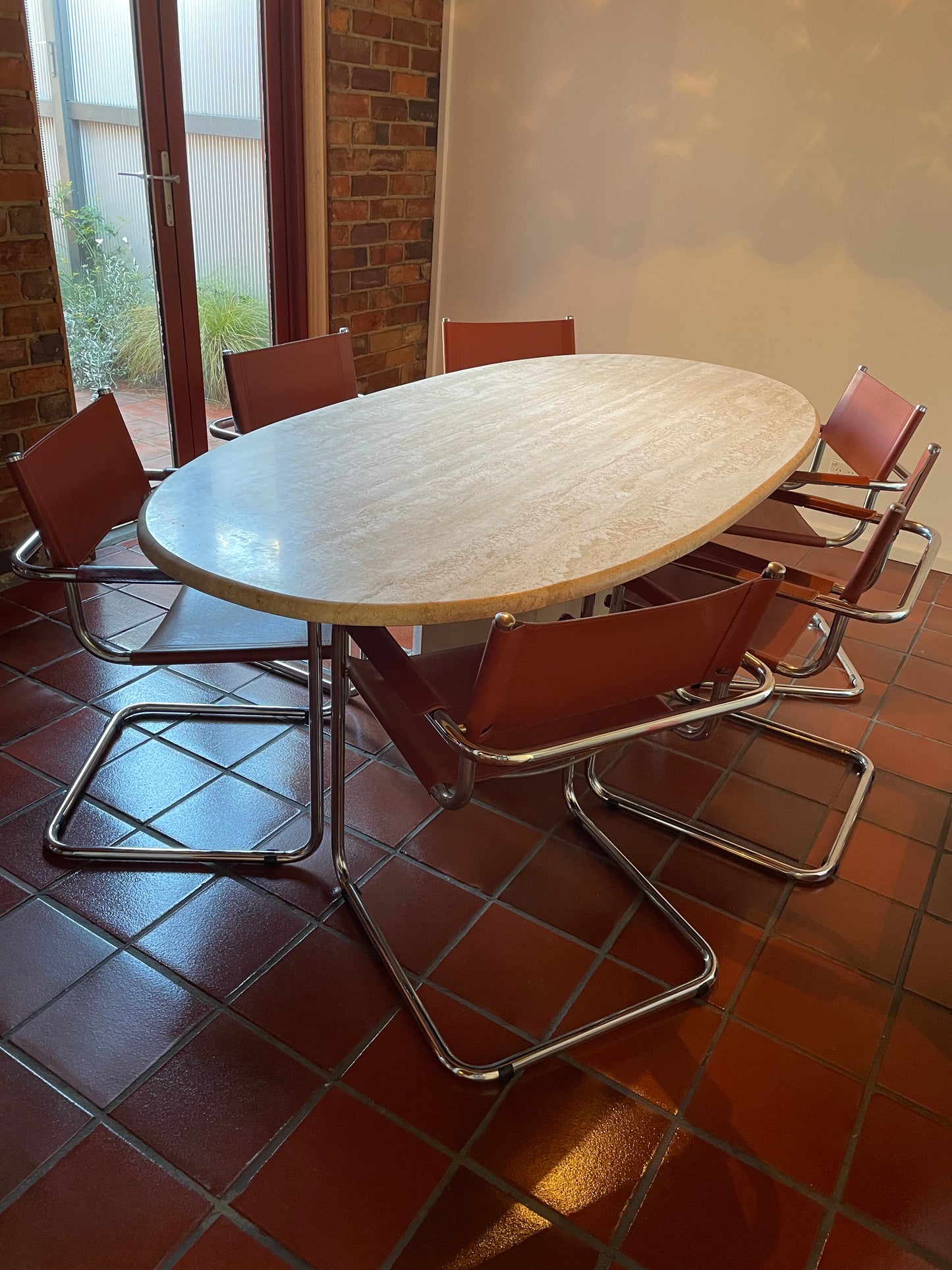 Travertine Dining Table