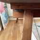 Vintage timber trestle table