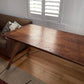 Vintage timber trestle table