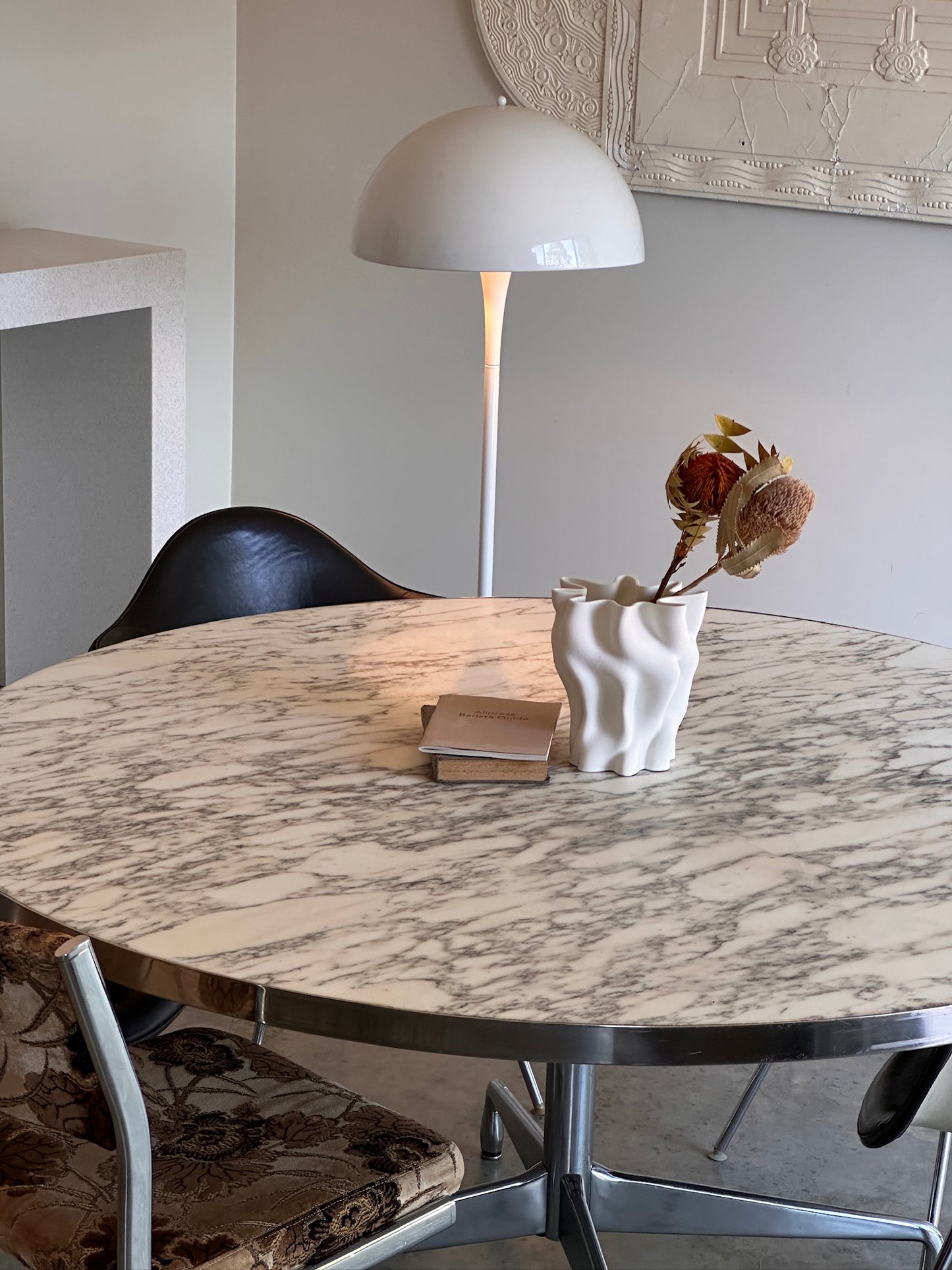 Vintage Eames Marble Dining Table