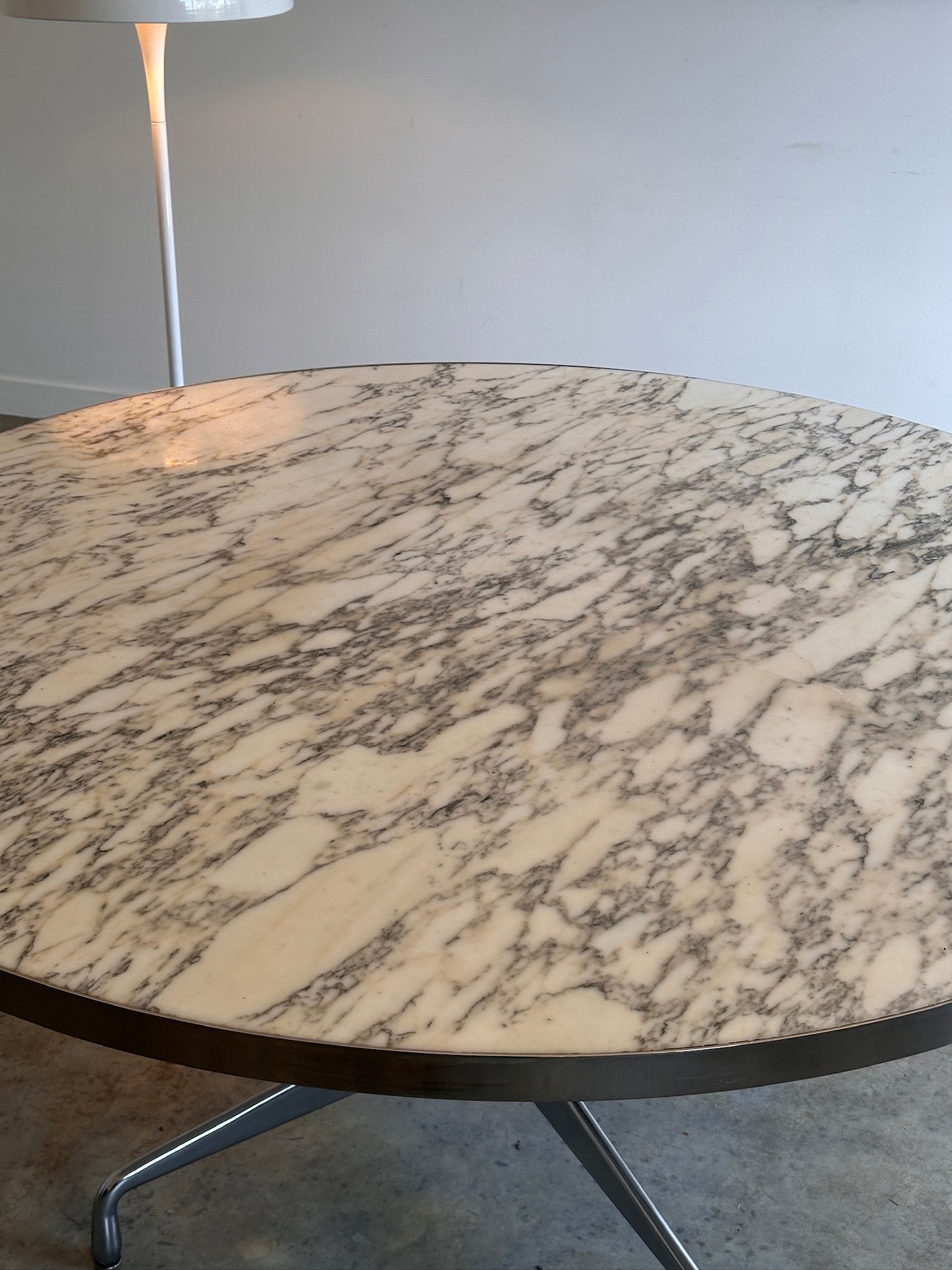 Vintage Eames Marble Dining Table