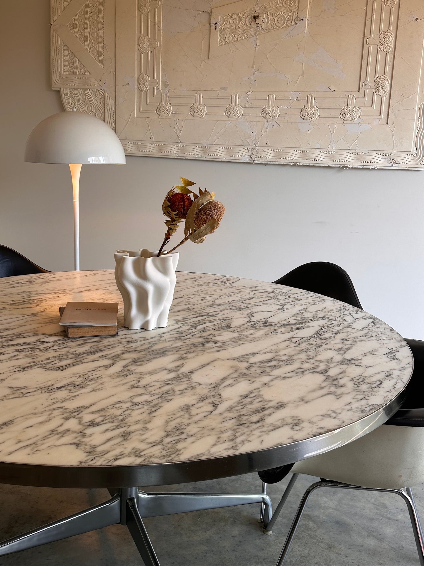 Vintage Eames Marble Dining Table