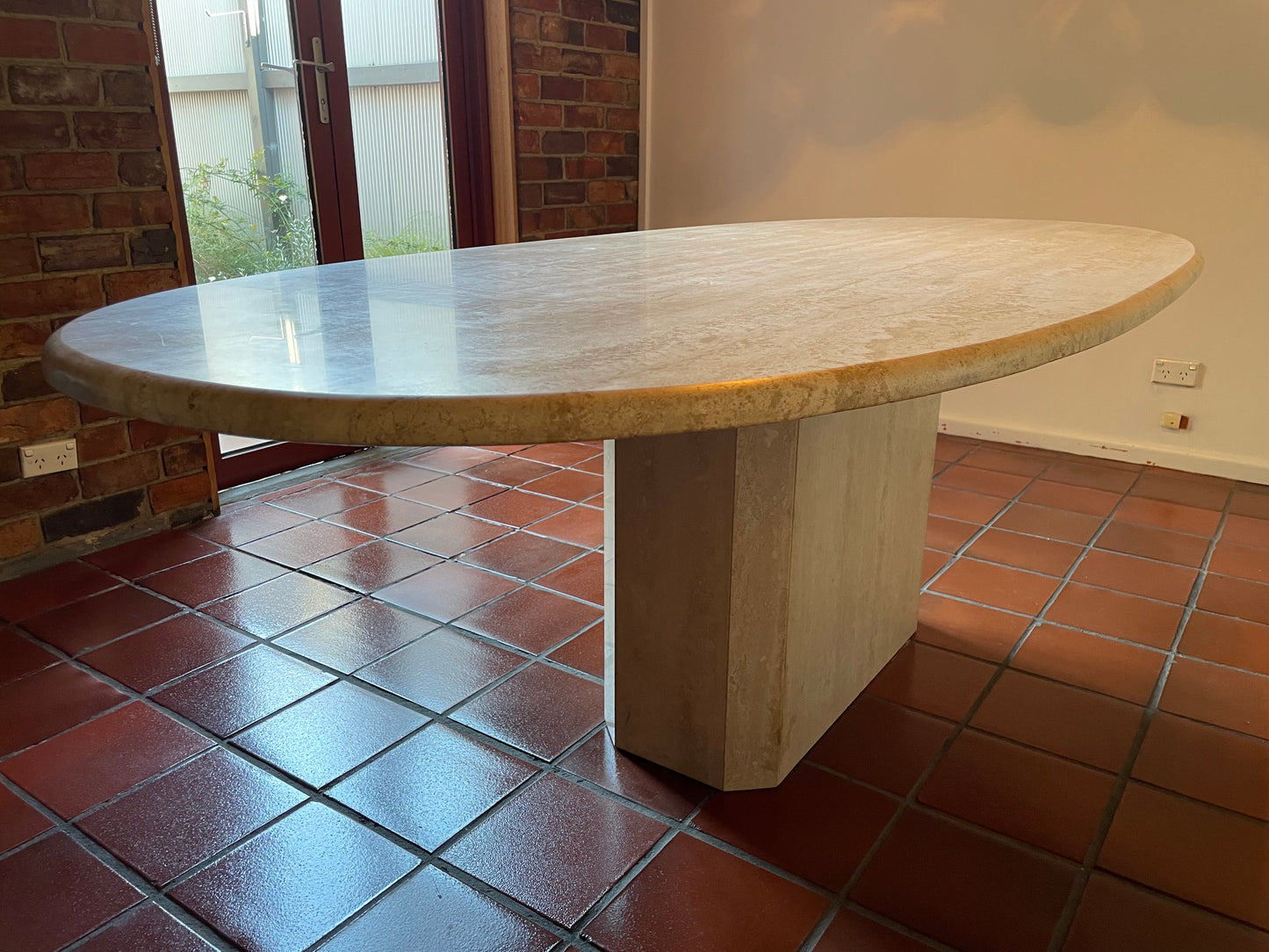 Travertine Dining Table