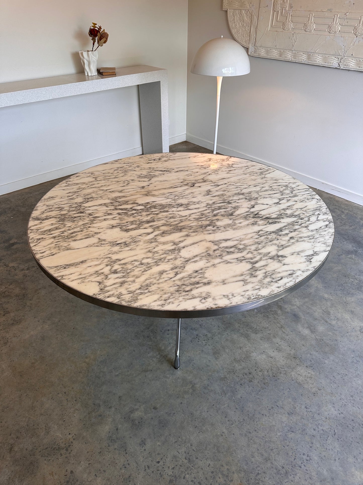 Vintage Eames Marble Dining Table