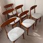 Set of Six Farstrup #210 Teak Dining Chairs