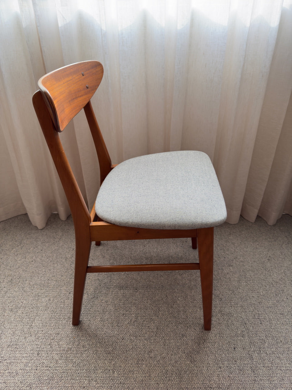 Set of Six Farstrup #210 Teak Dining Chairs