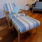 Vintage Hans Wegner Plank Chair and Footstool