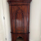 Antique Flambe Mahogany Corner Cabinet