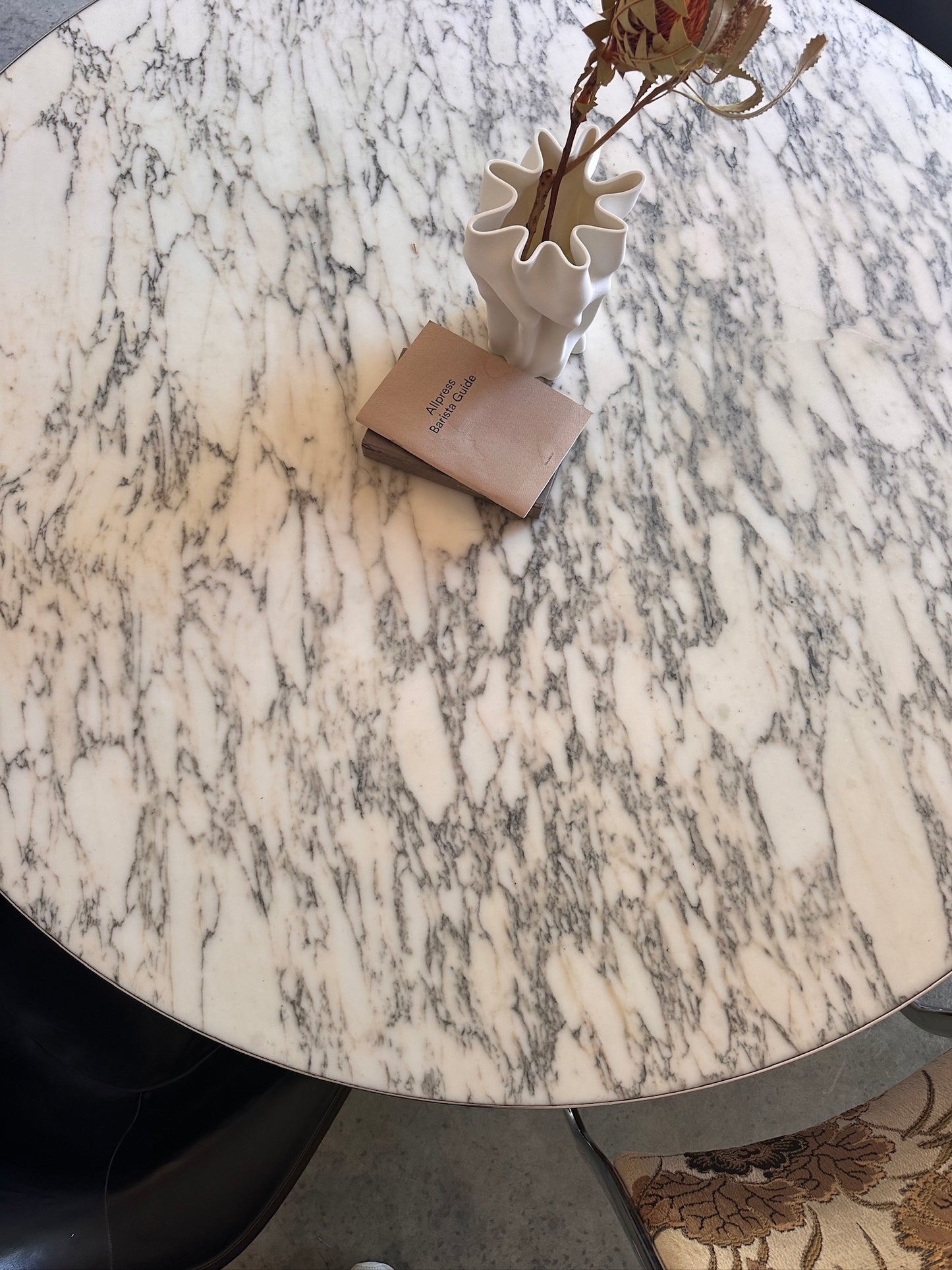 Vintage Eames Marble Dining Table