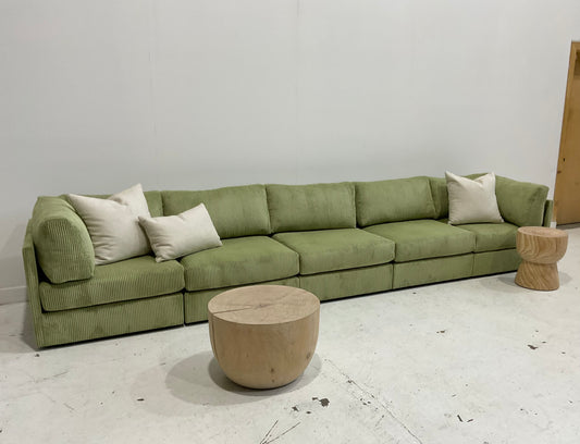 Custom Order - Green Modular Corduroy Sofa