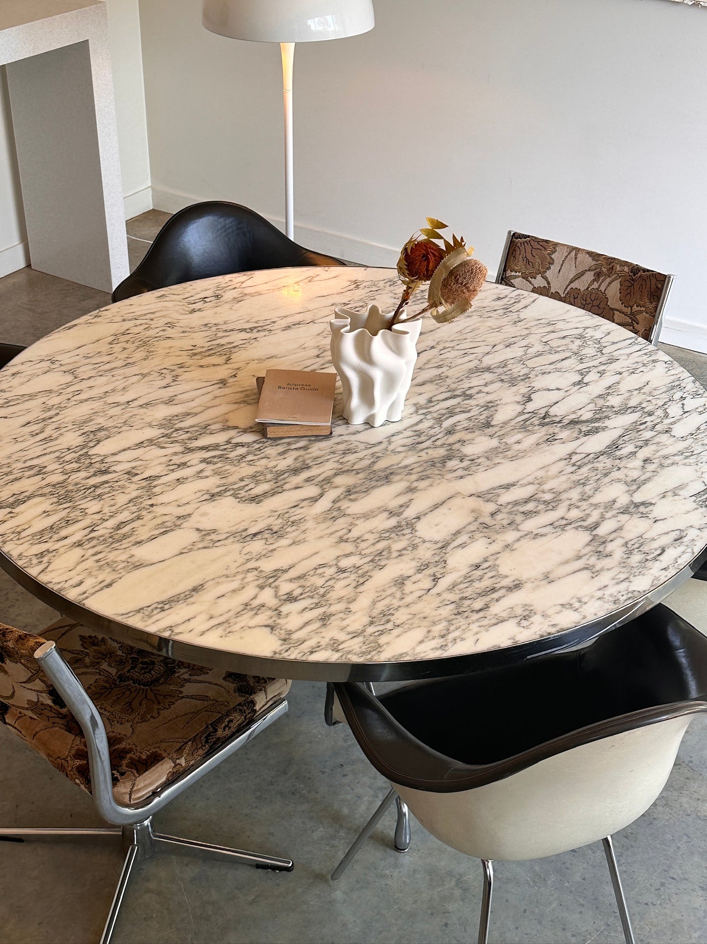 Vintage Eames Marble Dining Table