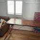 Vintage timber trestle table