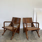 Vintage Burmese Teak and Rattan Easy Chair - Two Available