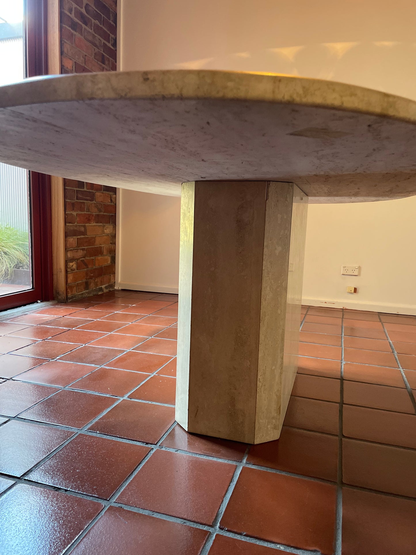 Travertine Dining Table