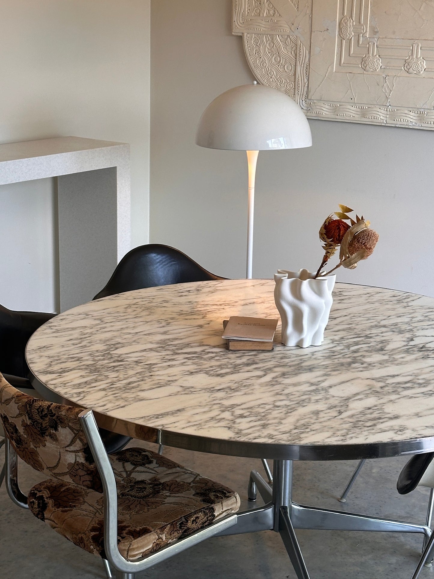 Vintage Eames Marble Dining Table