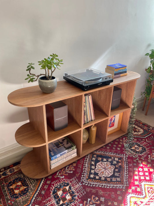 - Handcrafted Australian Blackbutt Curved Console / Sideboard