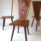 Set of Four Handcrafted Vintage Dining Chairs